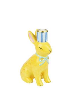 Talking Tables Bunny Candle Holder, Yellow, Yellow