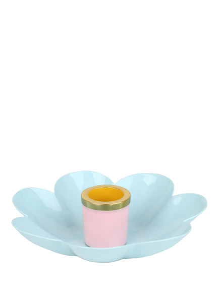 Talking Tables Flower Candle Holder, Blue, Blue