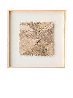 West Elm Ribbon Framed Wall Art - view 2, Ivory