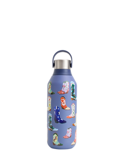 Chilly's x Eleanor Bowmer Series 2 Insulated Leak-Proof Drinks Bottle, 500ml, Cowboy Boots - view 2, Cowboy Boots