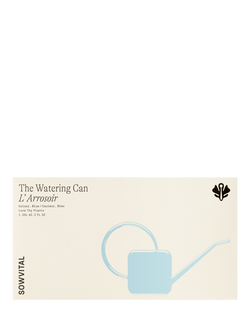 Sowvital 'Love Thy Plants' Stainless Steel Watering Can, 1.25L, Blue - view 2, Blue