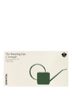 Sowvital 'Love Thy Plants' Stainless Steel Watering Can, 1.25L, Green - view 2, Green
