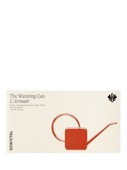Sowvital 'Love Thy Plants' Stainless Steel Watering Can, 1.25L, Terracotta - view 2, Terracotta