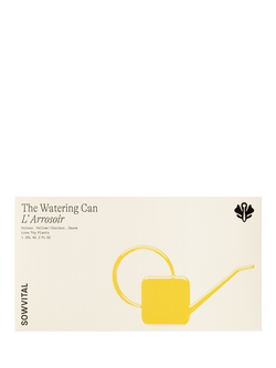 Sowvital 'Love Thy Plants' Stainless Steel Watering Can, 1.25L, Yellow - view 2, Yellow