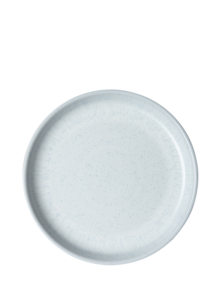 Denby White Speckle Stoneware Dinner Plate, 26cm, White