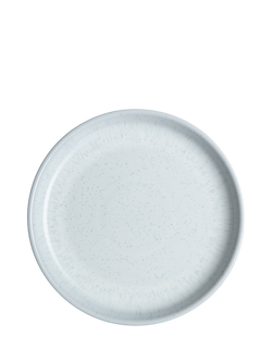 Denby White Speckle Stoneware Medium Plate, 21.5cm, White