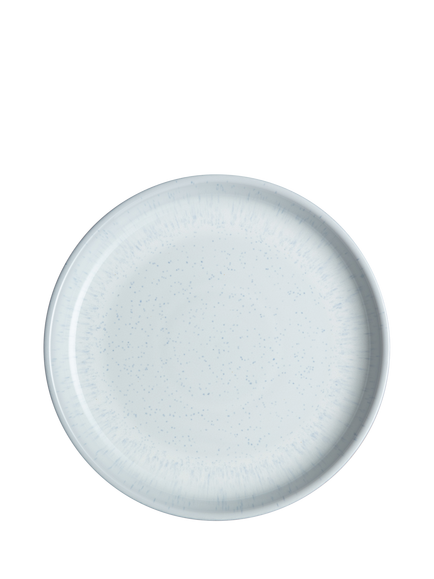 Denby White Speckle Stoneware Medium Plate, 21.5cm, White