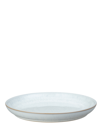 Denby White Speckle Stoneware Medium Plate, 21.5cm - view 2, White