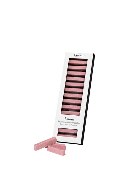 Hotel Chocolat Raspberry-White Chocolate Batons, 120g, Multi