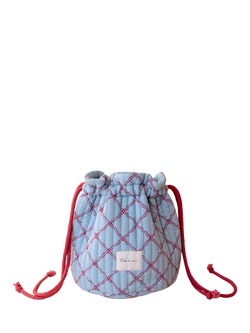 TBCo Lattice Wash Bag, Blue Lattice, Blue Lattice