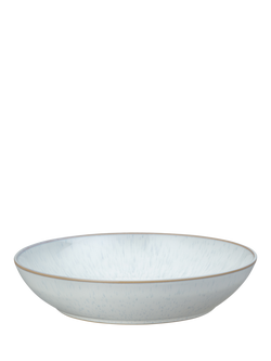 Denby White Speckle Stoneware Pasta Bowl, 22cm, White