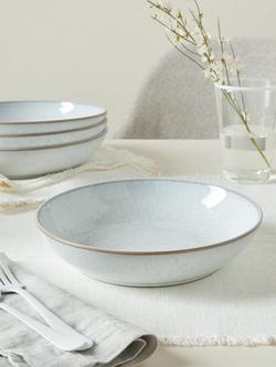 Denby White Speckle Stoneware Pasta Bowl, 22cm - view 2, White