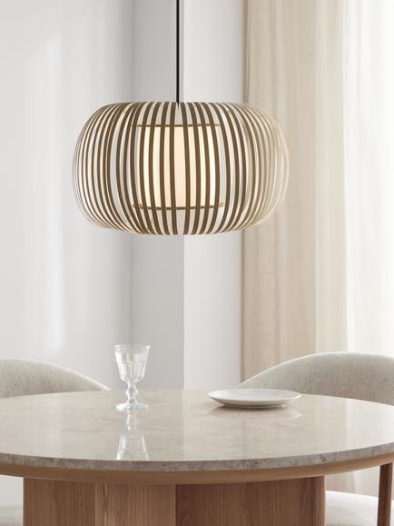John Lewis Harmony Small Ribbon Ceiling Light - view 2, Green