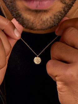 Dower & Hall St. Michael Tiny Charm Necklace, Gold - view 2, Gold