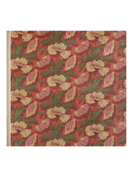 Liberty London Butterfield Velvet Furnishing Fabric, Lacquer - view 2, Lacquer