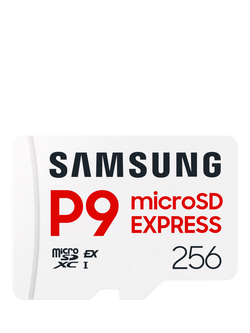 Samsung P9 Express microSDXC Card, up to 800MB/s Read Speed, 256GB, White