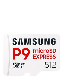 Samsung P9 Express microSDXC Card, up to 800MB/s Read Speed, 512GB, White