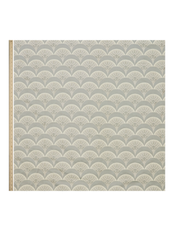 Liberty London Deco Scallop Furnishing Fabric - view 2, Pewter