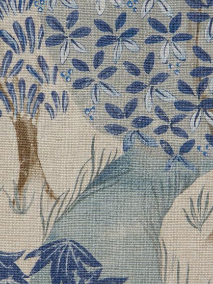 Liberty London Enchanted Wood Furnishing Fabric, Lapis, Lapis