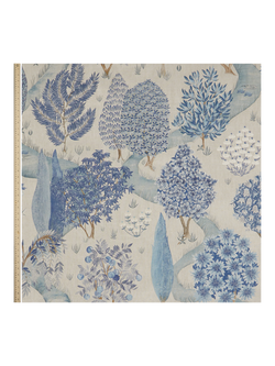 Liberty London Enchanted Wood Furnishing Fabric, Lapis - view 2, Lapis