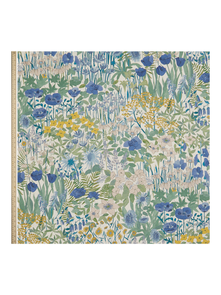 Liberty London Faria Flowers Furnishing Fabric - view 2, Lapis
