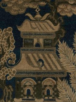 Liberty London Floating Pavillion Velvet Furnishing Fabric, Kelp, Kelp