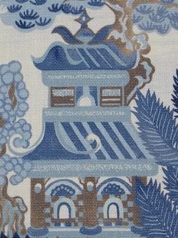 Liberty London Floating Pavillion Furnishing Fabric, Lapis