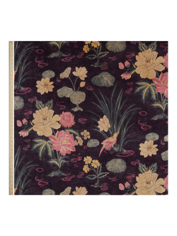 Liberty London Lotus Garden Furnishing Fabric - view 2, Brinjal