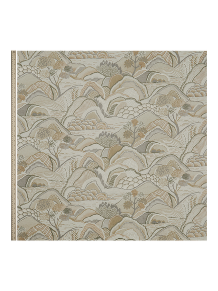 Liberty London Mount Edo Furnishing Fabric - view 2, Pewter