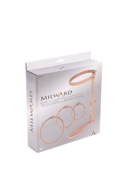 Milward Embroidery Seat Stand with 3 Hoops - view 2, Multi