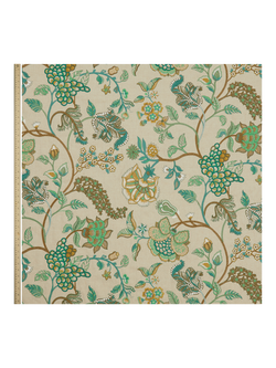 Liberty London Palampore Embroidery Furnishing Fabric - view 2, Jade