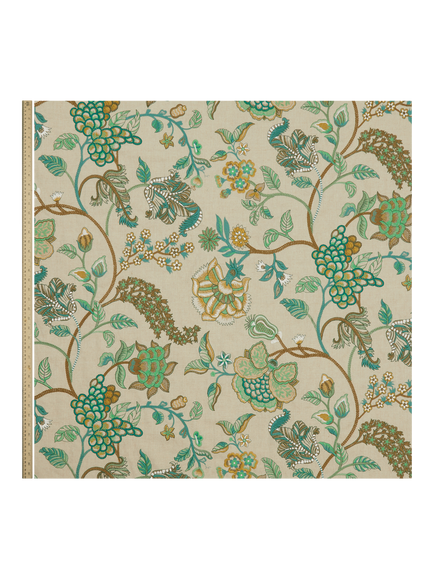 Liberty London Palampore Embroidery Furnishing Fabric - view 2, Jade