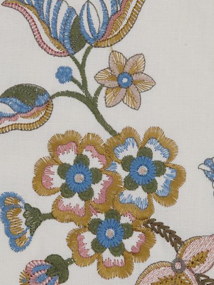 Liberty London Palampore Embroidery Furnishing Fabric, Lapis