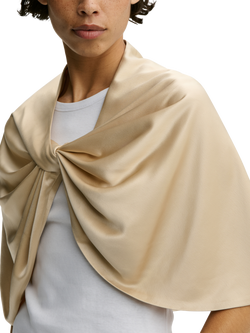 By Malene Birger Pinlos Satin Cape, Vanilla Cream, Vanilla Cream