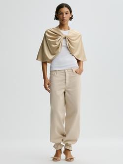 By Malene Birger Pinlos Satin Cape, Vanilla Cream
