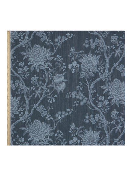 Liberty London Porcelain Flower Furnishing Fabric, Ink - view 2, Ink