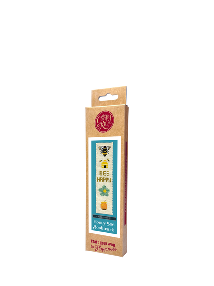 The Craft Kit Company Honey Bee Cross Stitch Bookmark Kit - view 2, Multi
