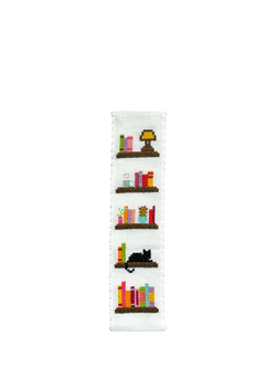 The Crafty Kit Company Booklovers Bookmark Cross Stitch Kit, Multi