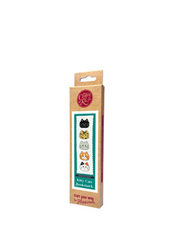 The Crafty Kit Company Kitty Cats Bookmark Cross Stitch Kit - view 2, Multi