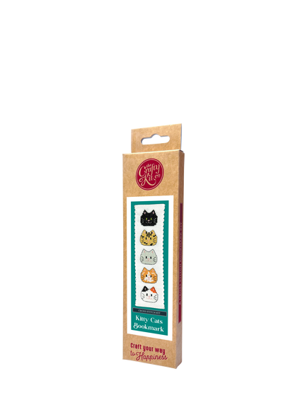 The Crafty Kit Company Kitty Cats Bookmark Cross Stitch Kit - view 2, Multi