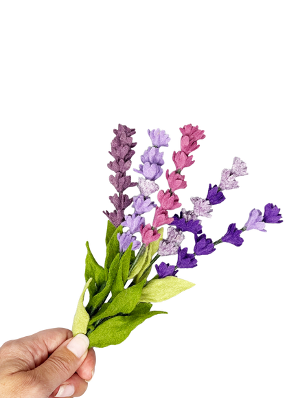 The Crafty Kit Company Felt Lavender Flowers Sewing Kit, Multi