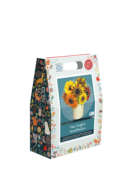 The Crafty Kit Company Van Gogh Felt Sunflowers Sewing Kit - view 2, Multi