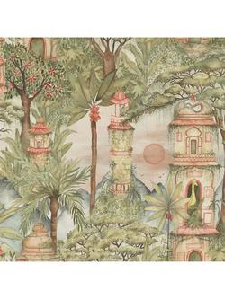 Voyage Eden Ruins Furnishing Fabric, Green, Green