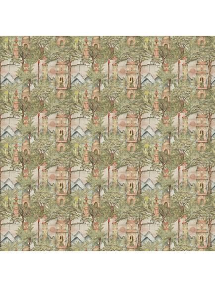 Voyage Eden Ruins Furnishing Fabric, Green - view 2, Green