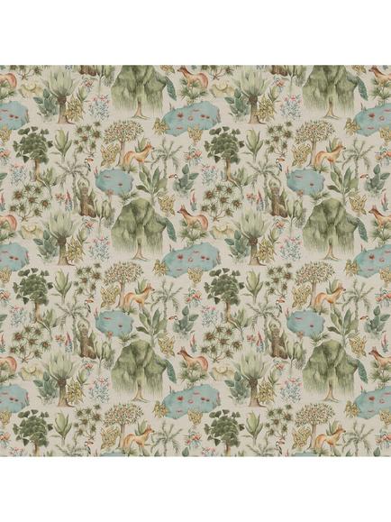 Voyage Jungle Serene Furnishing Fabric, Green - view 2, Green