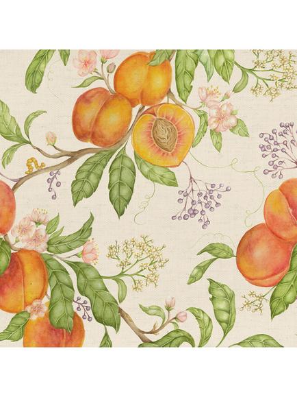 Voyage Peach Harvest Furnishing Fabric, Cream, Cream