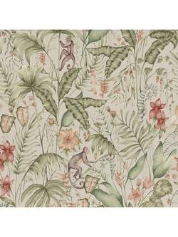 Voyage Tropical Utopia Furnishing Fabric, Green, Green