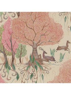 Voyage Willow Woods Furnishing Fabric - view 2, Blush