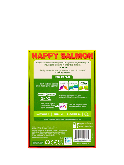 Esdevium Happy Salmon Card Game - view 2, Multi