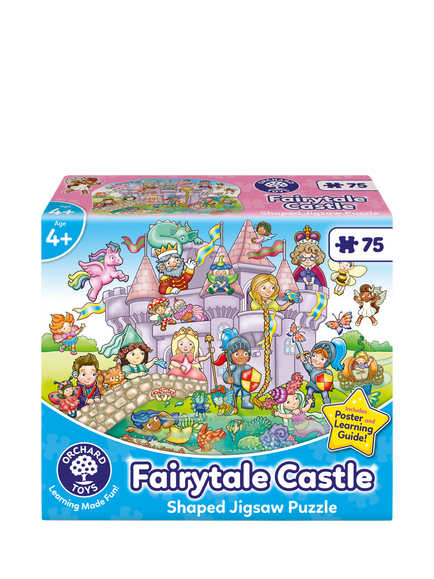 Orchard Toys Fairytale Castle Shaped Floor Jigsaw Puzzle, 75 Pieces, Multi